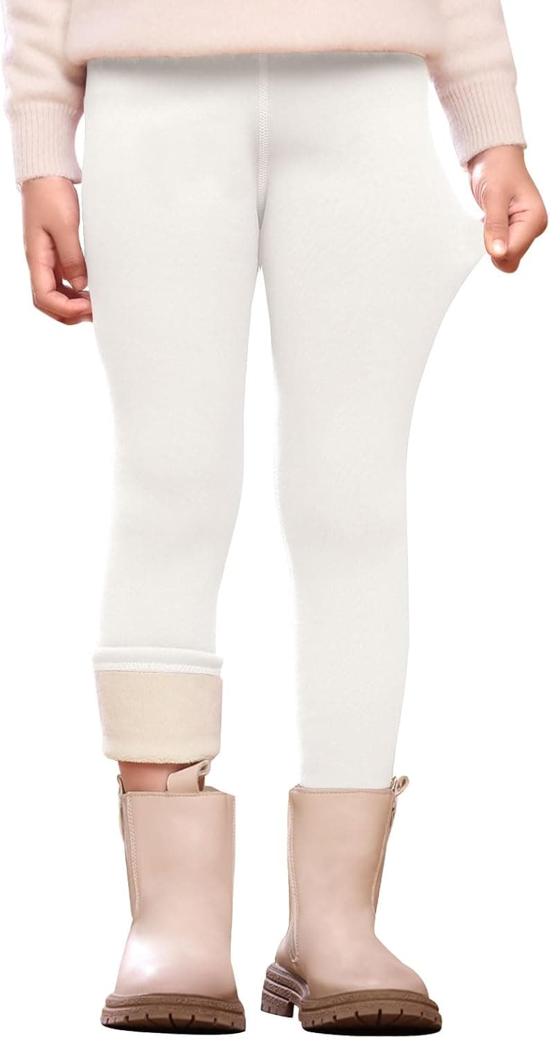 Vorvowry Girls Fleece Lined Leggings thermal tights 👖
