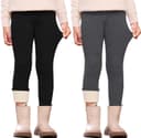 Thumbnail 6 de Vorvowry Girls Fleece Lined Leggings thermal tights 👖