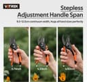Thumbnail 3 de VOTREK 8.5" Bypass Secateurs for Weak Hands ✂️