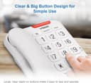 Thumbnail 3 de VTech CL1100 corded landline phone, big buttons 📞