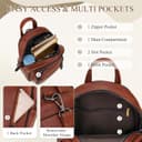 Thumbnail 4 de VX VONXURY Mini Backpack Purse PU leather shoulder bag 🎒