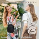 Thumbnail 6 de VX VONXURY Mini Backpack Purse PU leather shoulder bag 🎒