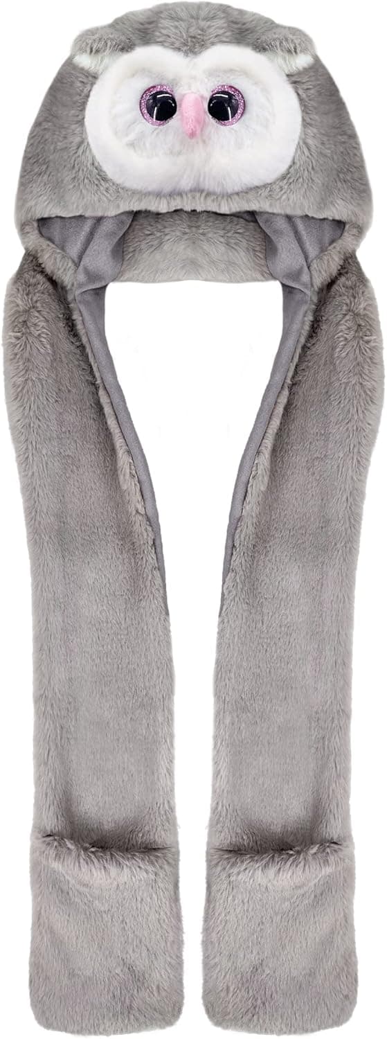 Warm Plush 3‑in‑1 Kids Hat, Scarf and Mittens 🧣