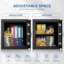 Thumbnail 6 de WASJOYE Safe Boxes for Home, Digital Electronic Security Keypad Large Safes, Cabinet Safe with Key Lock for Home Hotel Business Office Money Gun Jewelry Passport, 42L
WASJOYE Safe Boxes for Home, Digital Electronic S…