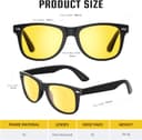 Thumbnail 3 de wearPro Night Driving Glasses-Polarised-Anti Glare for Men-Women-Unisex-Sports-Ultra-Light-UV400-HD-Vision-Classic-Vintage Style For Driving,Fishing,Skiing,Golf,Runing,Cycling
wearPro Night Driving Glasses-Polarised-Anti Gla…