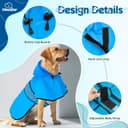 Thumbnail 1 de Weesiber Dog Raincoat Adjustable Large, Blue 🐶