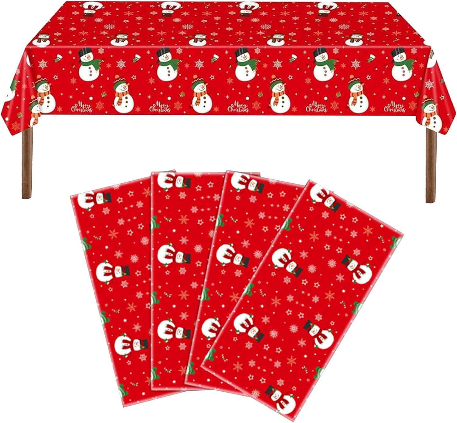 Wentsent 137x274cm Christmas tablecloths for parties 🎄