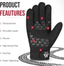 Thumbnail 2 de WFX Premium Heavy Duty Winter motorcycle gloves 🧤