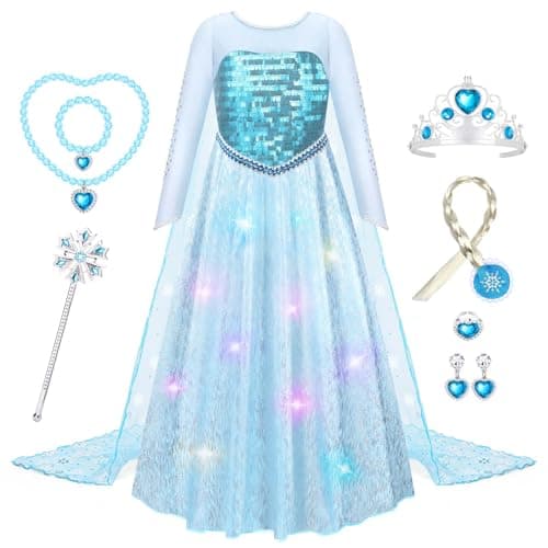 WIKITOT Princess Light-Up Dress 3-10 years 👗