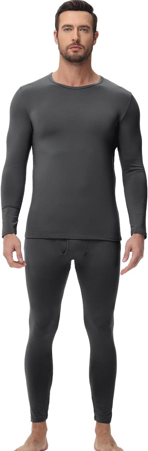 wirarpa Men's Thermal Underwear Set Fleece Lined Base Layer 👕