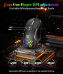 Thumbnail 1 de Wired PC Gaming Mouse 7-button, Adjustable DPI 🖱️