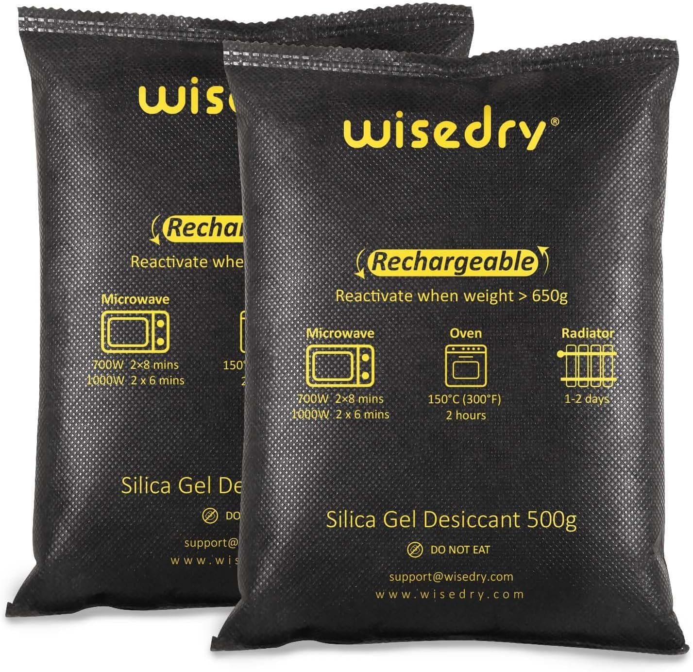Wisedry 500g Silica Gel Packets Large for Clothes Storage 🧺