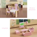 Thumbnail 1 de Wooden Dollhouse Furniture Set 22-piece for 5 rooms 🧸