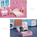Thumbnail 2 de Wooden Dollhouse Furniture Set 22-piece for 5 rooms 🧸