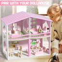 Thumbnail 6 de Wooden Dollhouse Furniture Set 22-piece for 5 rooms 🧸