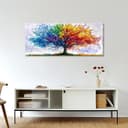 Thumbnail 2 de Wooden Framed Tree of Life Canvas 50x120 cm 🖼️