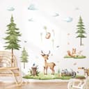 Thumbnail principal de Woodland Animals Watercolour Wall Stickers 🖼️