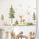 Thumbnail 1 de Woodland Animals Watercolour Wall Stickers 🖼️