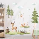 Thumbnail 4 de Woodland Animals Watercolour Wall Stickers 🖼️