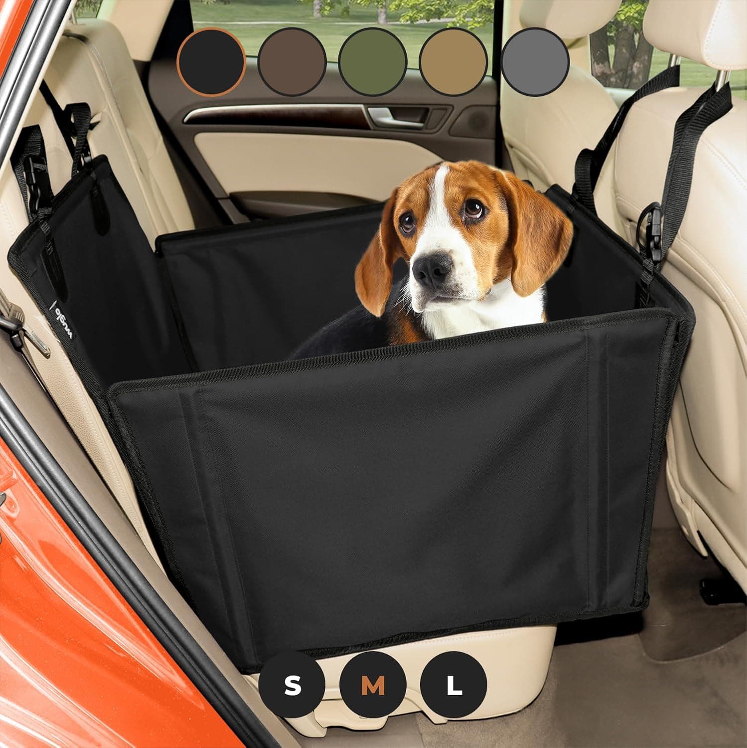 Wuglo Extra Stable Dog Car Seat for 18 kg ⌚