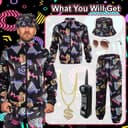 Thumbnail 4 de Xerteam 80s 90s Fancy Dress Set for Men 🎭
