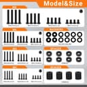 Thumbnail 1 de Xyxu TV Bracket Screws 76-piece kit for 80-inch TVs 📺