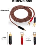 Thumbnail 1 de YARCHONN RCA to Y spade speaker cable 2m 🎧