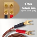 Thumbnail 3 de YARCHONN RCA to Y spade speaker cable 2m 🎧