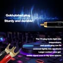 Thumbnail 4 de YARCHONN RCA to Y spade speaker cable 2m 🎧