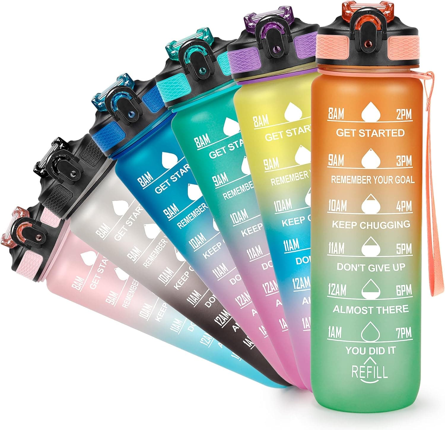 YC Kitchen 1 Litre Motivational Water Bottle 🚰