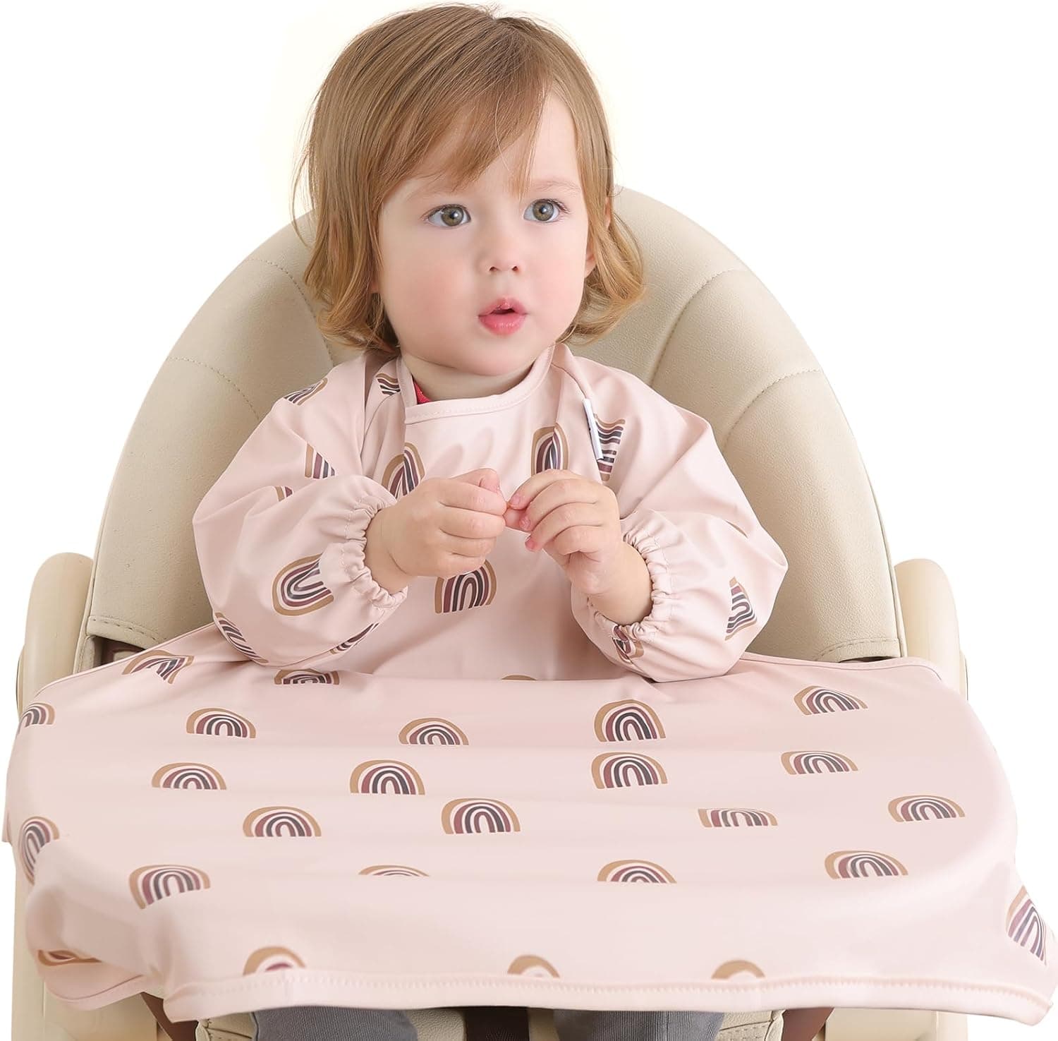 Yiupea Baby Bibs long-sleeve waterproof for 6–24 months 🧸