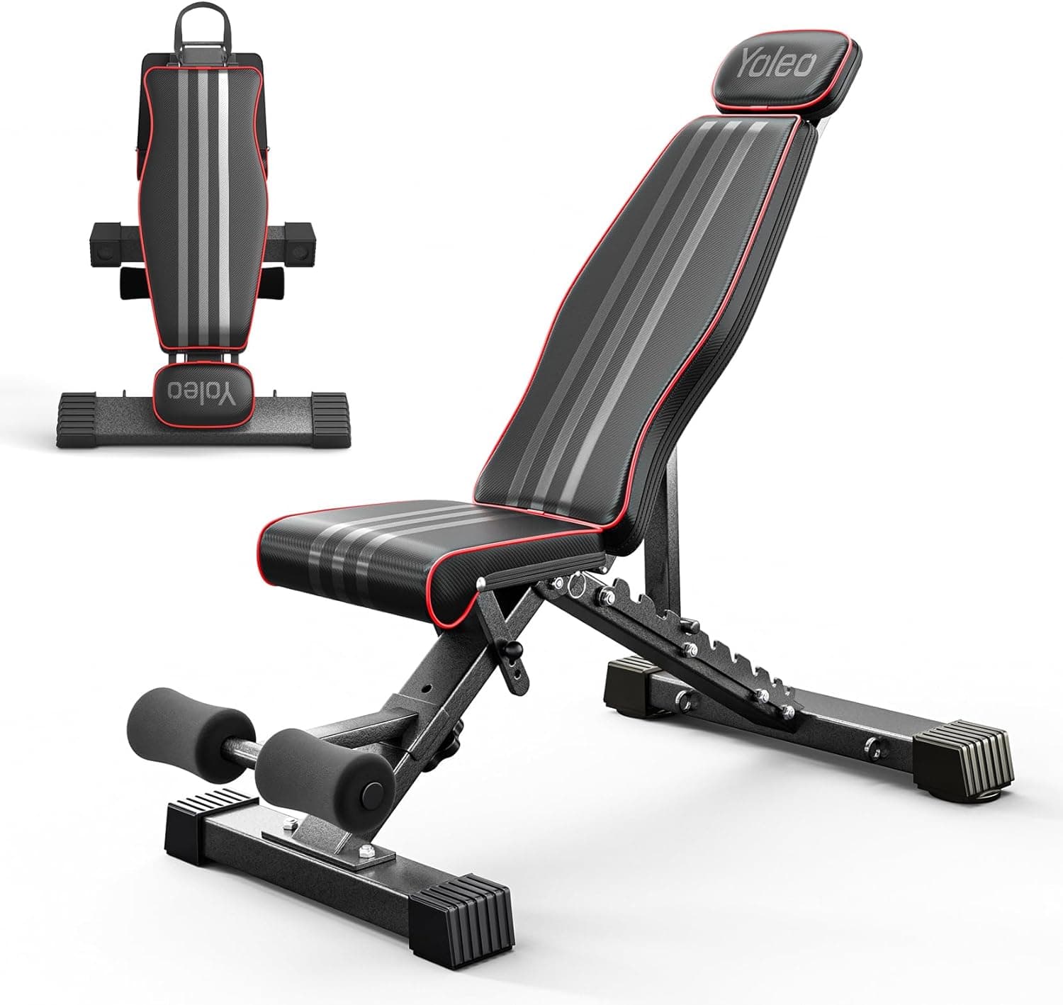 Yoleo Adjustable Foldable Weight Bench 300kg 🏋️♂️