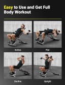 Thumbnail 5 de Yoleo Adjustable Foldable Weight Bench 300kg 🏋️♂️