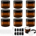 Thumbnail principal de Ysimple 9Pcs Amber Cosmetic Jars 120ml 🧴