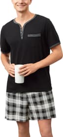 Thumbnail principal de Yukiuiny Henley Short Sleeve Pyjama Set for Summer 👕