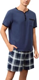 Thumbnail 1 de Yukiuiny Henley Short Sleeve Pyjama Set for Summer 👕