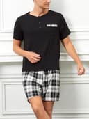 Thumbnail 6 de Yukiuiny Henley Short Sleeve Pyjama Set for Summer 👕
