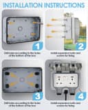 Thumbnail 5 de Zenmos Double Outdoor Socket 10m extension lead 🌐