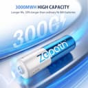 Thumbnail 1 de Zepath 4 x AA 3000mAh rechargeable batteries with charger 🔋