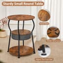 Thumbnail 6 de ZEXVIDA Round Side Table 40 x 40 x 55 cm 🪑