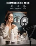 Thumbnail 7 de 10" Ring Light Tripod 70" Adjustable Phone Stand 📷