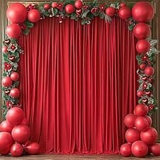 10x10ft Red Backdrop Curtain for Photography 🎥