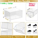 Thumbnail 2 de 12-Pack Clear Shoe Storage Boxes with Magnetic Door 👟