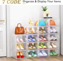 Thumbnail 3 de 12-Pack Clear Shoe Storage Boxes with Magnetic Door 👟