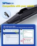 Thumbnail 1 de 5 PLUS 12 Inch Rear Wiper Blade for Dodge Durango, RAV4, Highlander ⌚