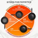 Thumbnail 2 de 13 Inch Carbon Steel Wok 5.8QT, Pre-Seasoned 🍳