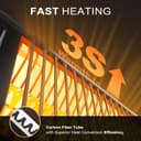 Thumbnail 1 de 1500W Infrared Patio Heater with Remote 🔥