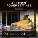 Thumbnail 2 de 1500W Infrared Patio Heater with Remote 🔥