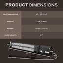 Thumbnail 5 de 1500W Infrared Patio Heater with Remote 🔥