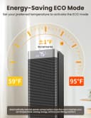 Thumbnail 2 de 1500W PTC Ceramic Space Heater with Thermostat 🔥